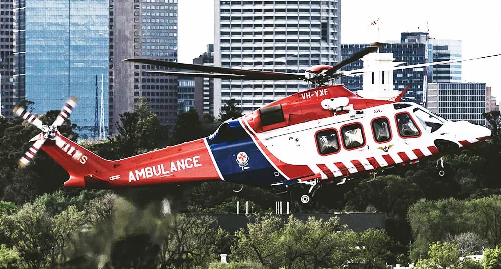 Helicopter ambulance